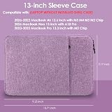 ProElife 13-Inch Laptop Sleeve Case for MacBook Air 13.6 or Neo 13 Purple view 2
