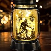 Bigfoot Gifts for Women/Men Bigfoot Solar Lanterns Mom Grandma Birthday Present Lantern Memorial Lights Solar Garden Decoration Outside for Yard, Patio,Backyard,Porch Torches