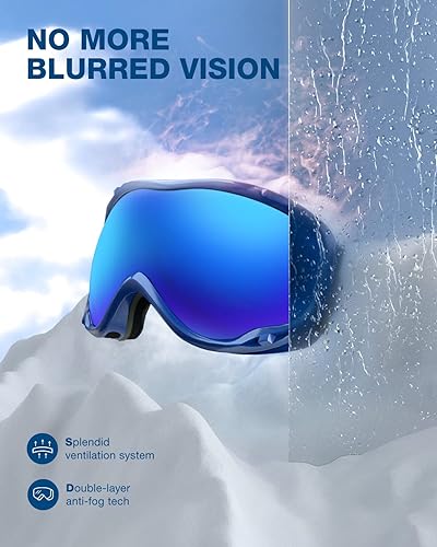 ZIONOR Lagopus Ski Snowboard Goggles UV Protection Anti fog Snow