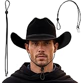 Gamboa 100% Leather Hat Chin Strap for Men and Women Removable Hat Chin Cord for Cowboy and Sun Hats