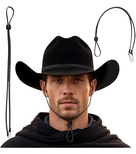 Flexible Réglable Chapeau Sangle Amovible Coupe-Vent Chapeau Menton Cordon Anti Perdu avec ClipsGray