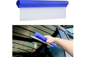 Wuyaoyao 12 Inch Car Drying Squeegee Water Blade, Professional Automotive Wiper Car Squeegee T-Bar Water Blade, 3-Layer Super Flexible Silicone Window Squeegee for Car or Home Use