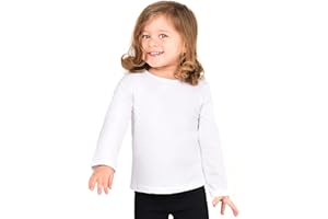 Lilax Baby Girls' Basic Long Sleeve Round Neck T-Shirt