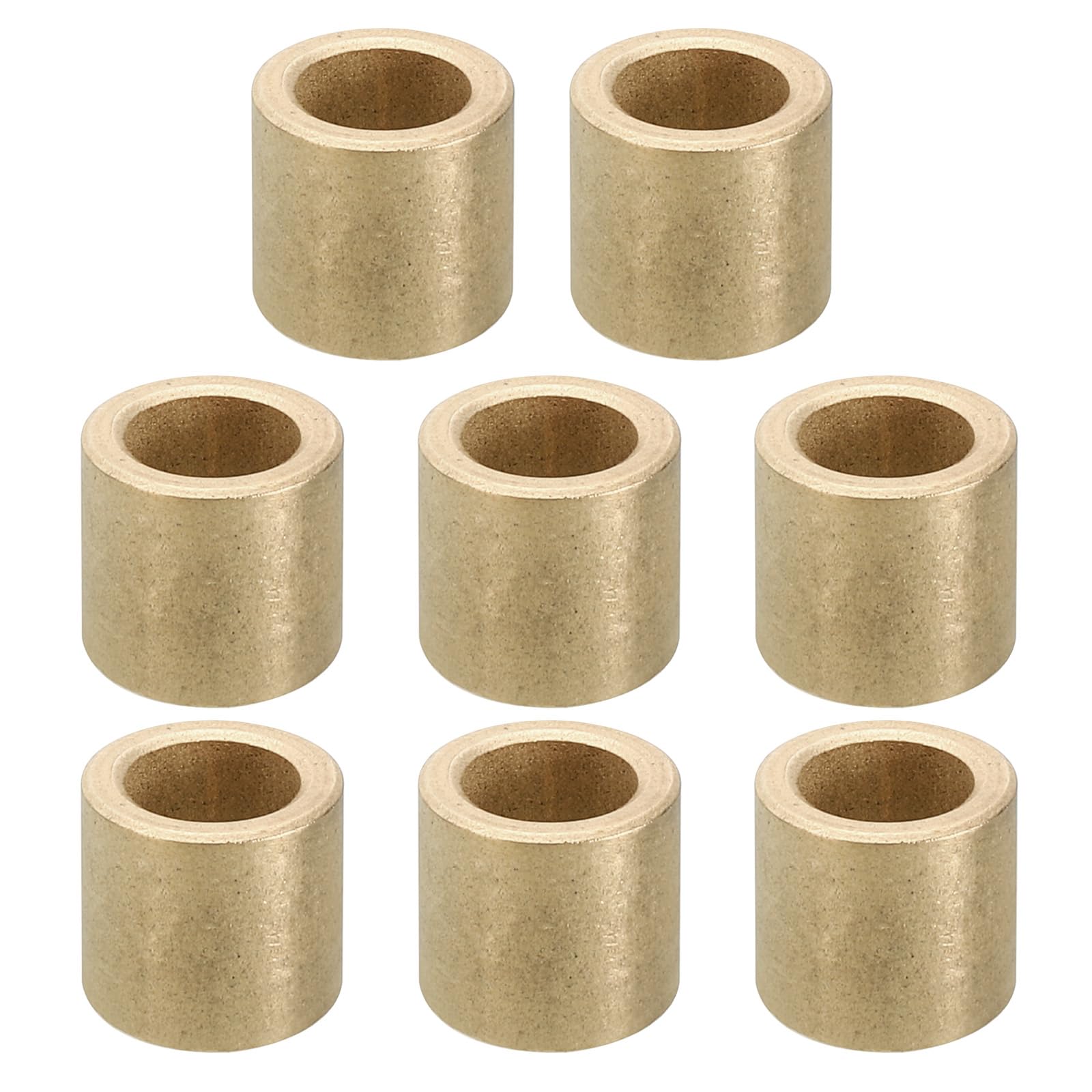 PATIKIL M8 Brass Spacers, 8 Pcs Metal Spacer Brass 8mm ID x 12mm OD x 12mm L Brass Spacers Screw Standoff for 5/16 Inch or M8 Screw