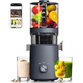Cold Press Juicer Machine, 6.5" Wide Feed Chute Mesh-Free Easy to Clean | Self-Feeding Slow Masticating Juicer for Whole Fruits &amp; Vegetables, 3-in-1 Juice, Sorbet &amp; Nut Milk, 100oz Capacity, BPA-Free