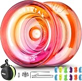 MAGICYOYO K2 Responsive/Unresponsive Dual Yoyo with 12 Strings & Tools