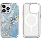 Sonix Case for iPhone 15 Pro | Compatible with MagSafe | 10ft Drop Tested | Ice Blue Marble