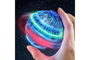 B-QTECH Flying Ball Toy for Kids, Hand Controlled Boomerang Orb Throw-Proof Durable Mini Fly Spinner Led Lights Magic Ball Shining Cool Toys Birthday Gifts for 7 8 9 10+ Year Old Boys Girls