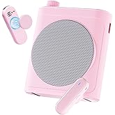 Tearstone Voice Amplifier for Teachers with Wireless Magnetic Lavalier Microphone, Bluetooth Portable Rechargeable Speaker, 2 Mics for Classroom, Meetings, Speeches, Outdoor (Pink)