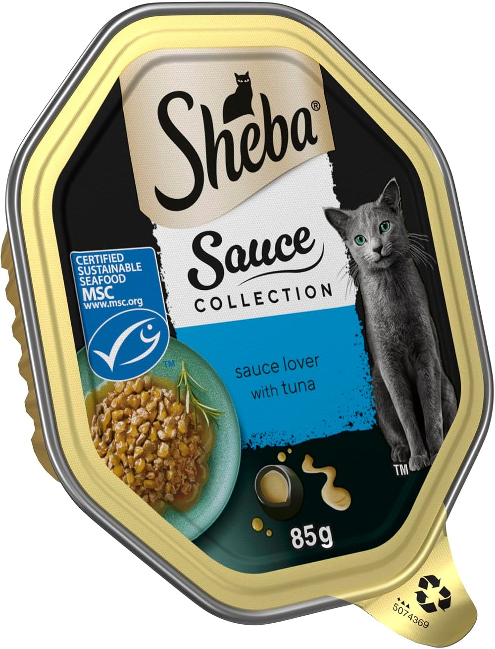 Sheba Sauce Lover Cat Tray with Tuna 85 g Brand New 1 Tray 85g