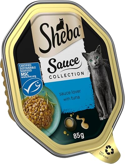Sheba Sauce Lover Cat Tray with Tuna 85 g Brand New 1 Tray 85g