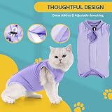 Avont Cat Recovery Suit Post Surgery Lavender M view 3