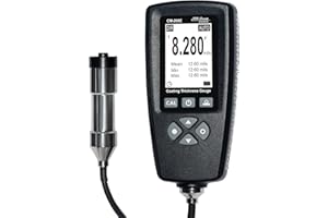 VVV-GROUP Coating Thickness Gauge CM-208Z Professional Industrial Paint Meter with External Probe/Measuring Range: 0~120mils (0~3000 um) / Resol: 0.001mils / PC Connection