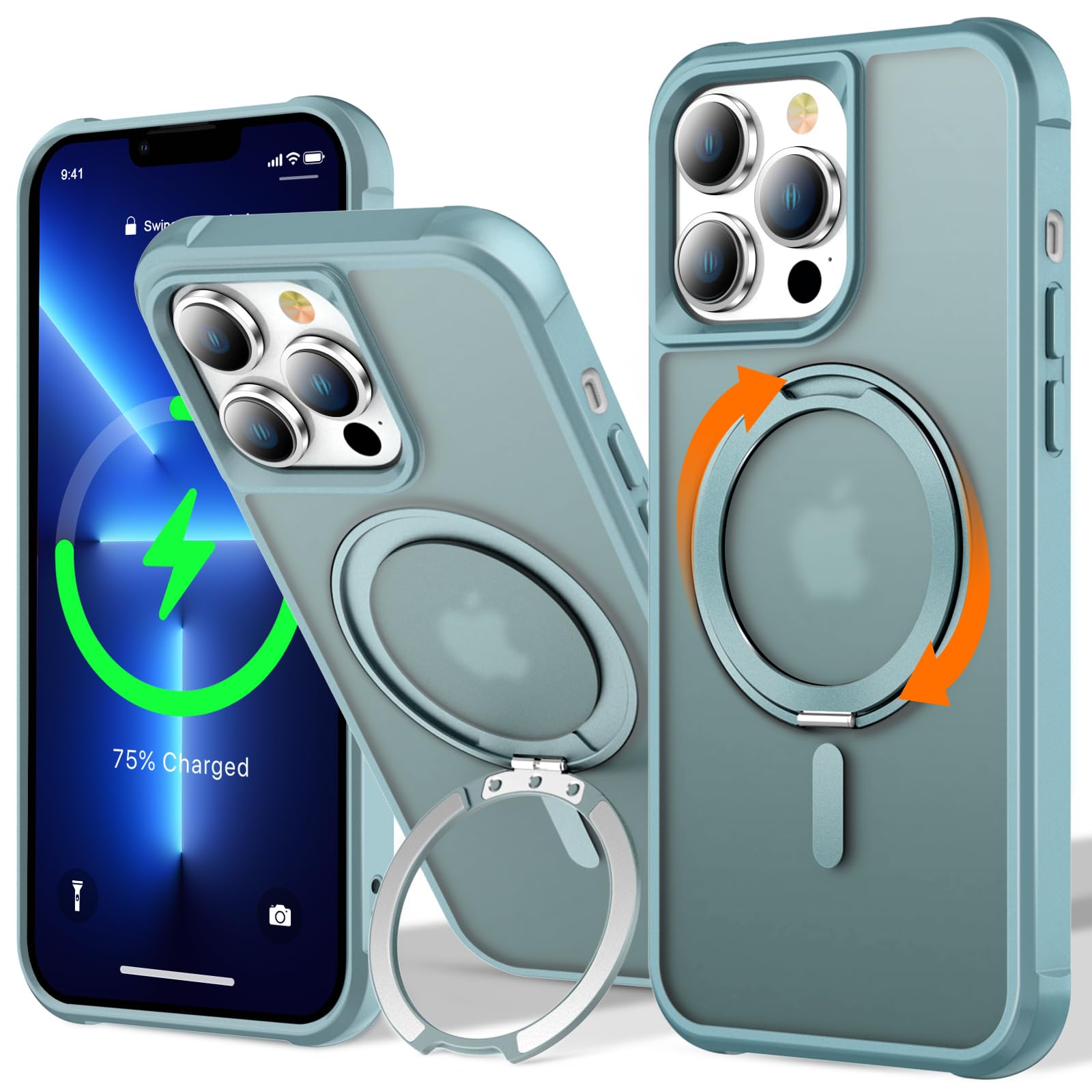 UMIONE 360° Rotatable Magnetic Ring Design for