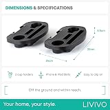 LIVIVO Set of 2 Clip On Cup Holders for Sun Lounger & Camping Chair view 7