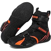 Mavonexa Kids Boxing Shoes Boys Girls Youth Wrestling Shoes Lightweight Breathable Fitness Training Powerlifting Sneakers