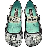 Hot Chocolate Design Chocolaticas Dark Gothic Canvas Women's Mary Jane Flat Shoes