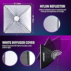 NEEWER RGB Softbox Lighting Kit with App Control