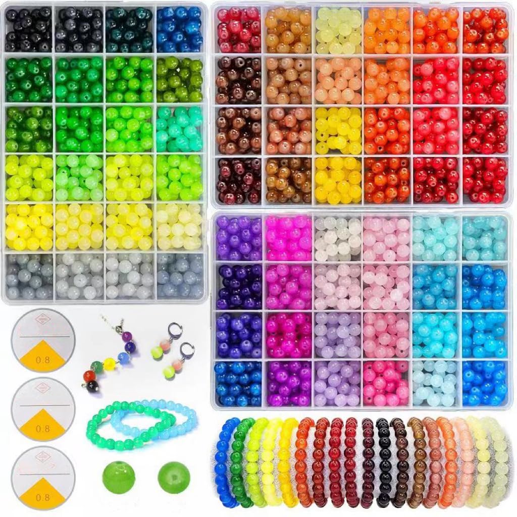 Crystal Beads Amazon Bracelet Making Kits TEXGIZRLY 3mm Glass Seed