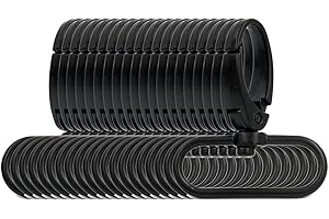 BIKICOCO 1-1/2'' Swivel Trigger Lever Push Gate Snap Hook Lobster Claw Clasp Spring Loaded Clip, Oval Ring Ended - Pack of 20