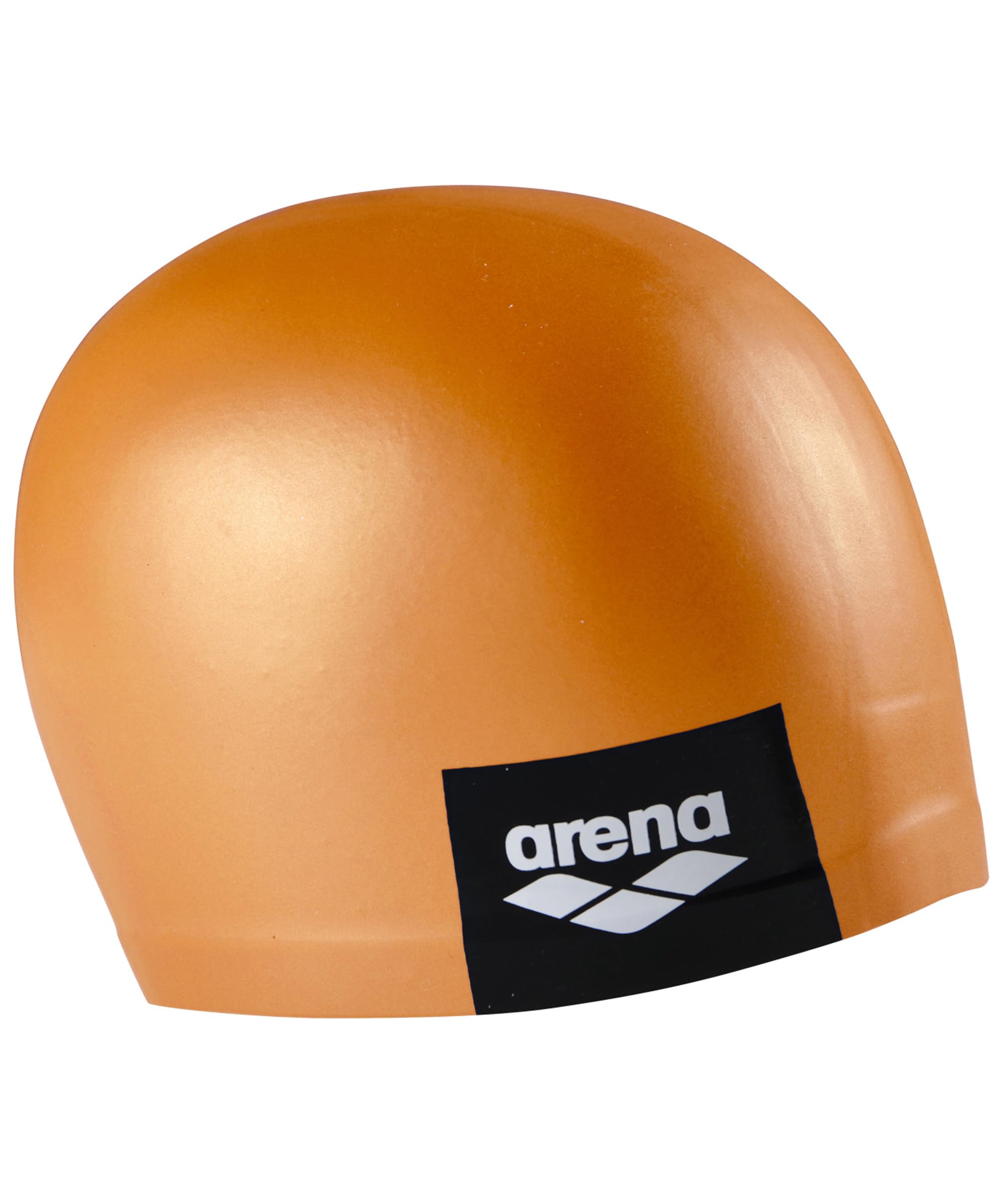 Arena Unisex Adult Logo Molded Silicone Training Swim Cap for Intensive Swimming Reduced Drag Durable Wrinkle Free Fit, Pinkish Orange