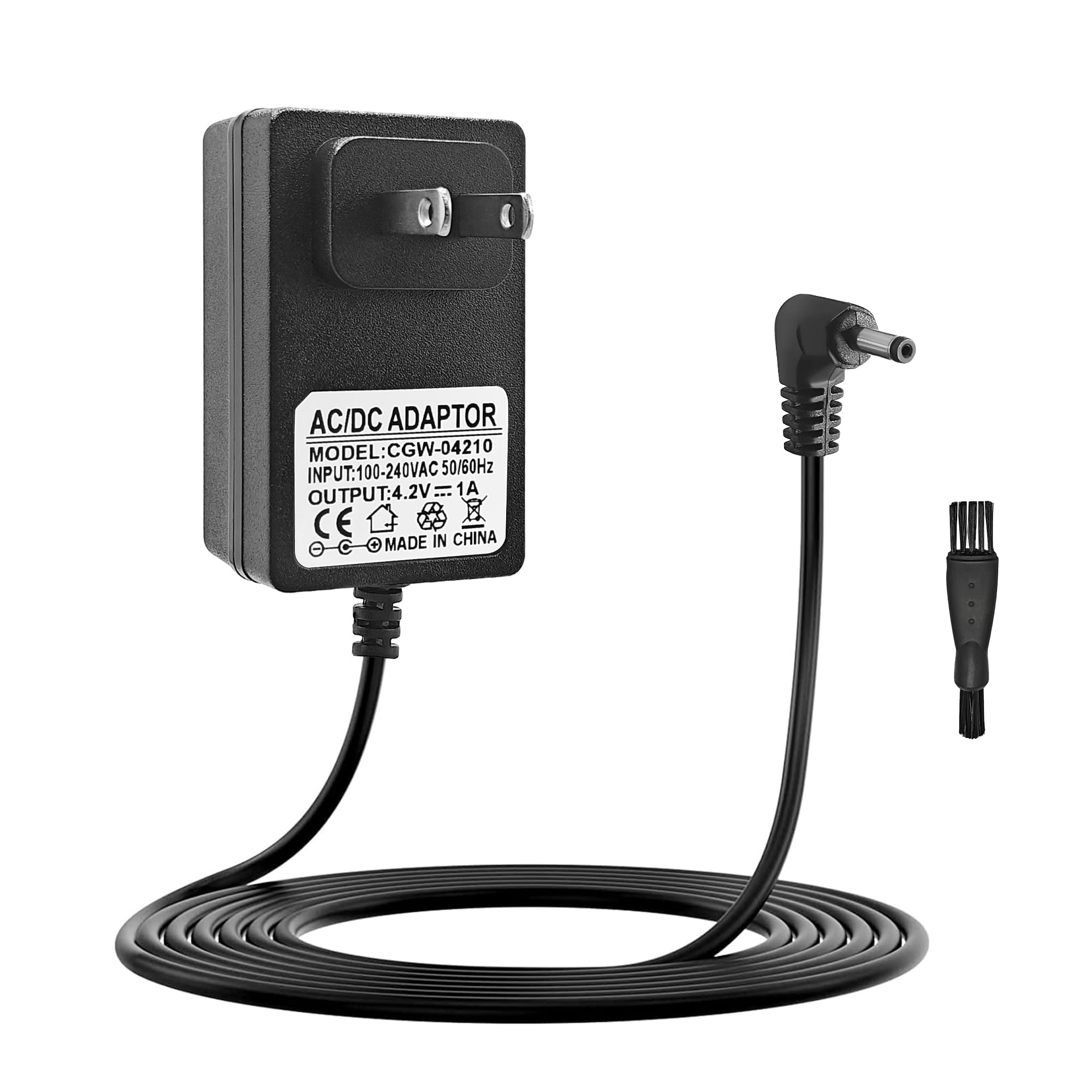 Photo 1 of 4V Charger for Wahl Groomer Trimmers Compatible with 9818L, 9818, 9888L, 9876L, 9880L, 9865, 9860, Replace Power Cord (Models S004mu0400090, 9854-600)