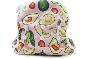 Bambio & Boo - Leak-Proof Reusable Swim Diapers, Easy-Wash Design & Fully Adjustable, 9-40 Months,19-40lbs, Soft & Breathable for Infants & Toddlers, Baby Pool & Beach Wear (Avocados)