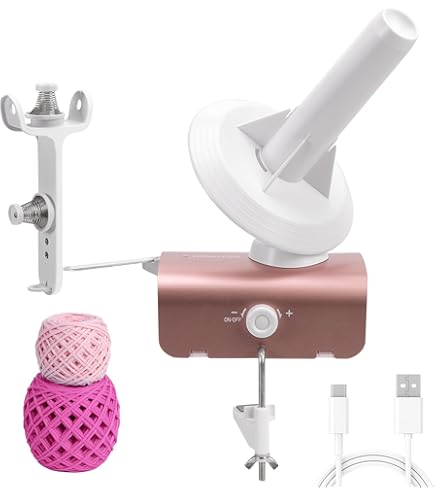 Orcair Electric Yarn Winder – Automatic Wool Winder For Making Neat Yarn Cakes, Adjustable Speed, Low Noise