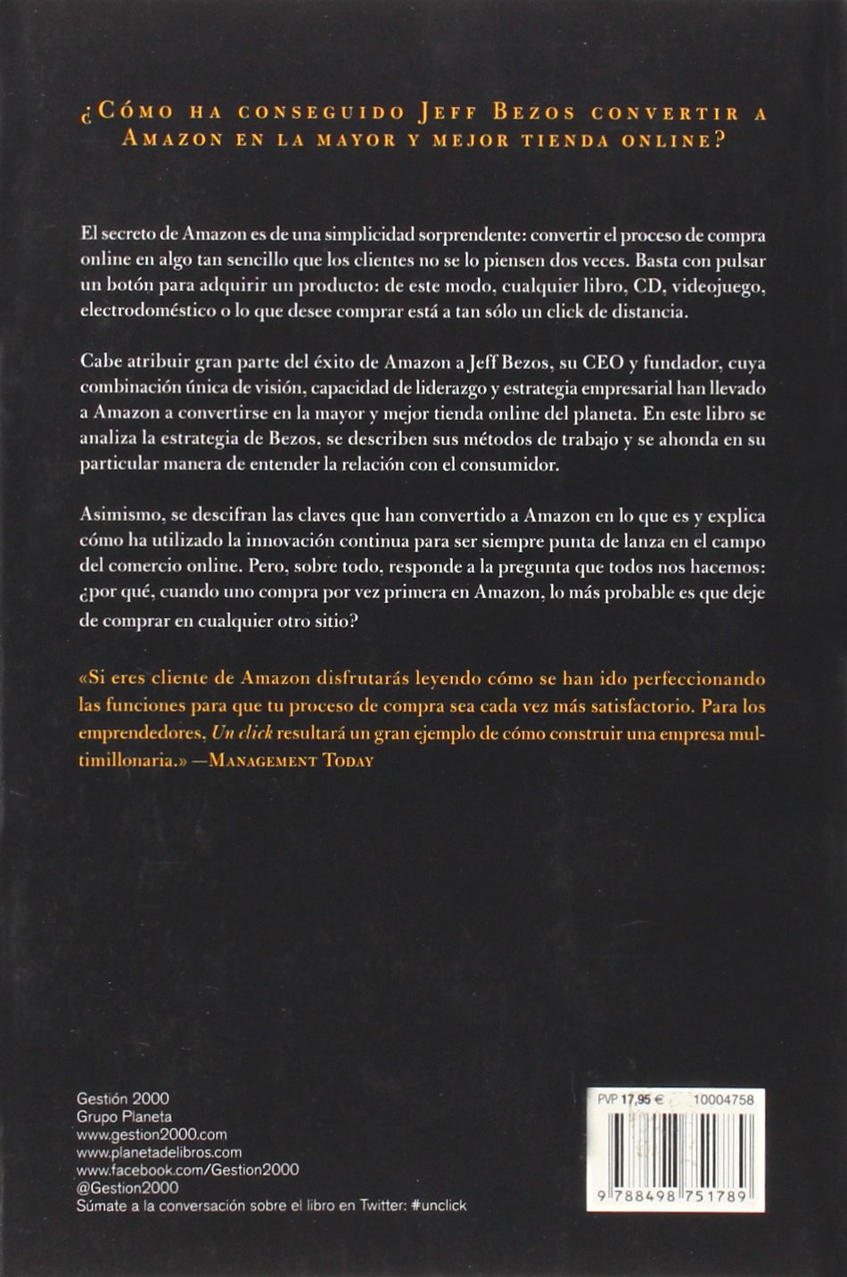 libro sobre amazon
