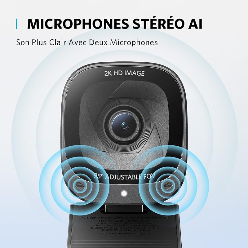 PowerConf C200 Webcam USB 2K