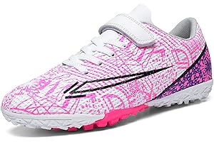 tevzolpa Soccer Cleats for Kids Turf Soccer Shoes Indoor Boys Girls Football Shoes Youth TF AG Artificial Ground Trainning Athletic Sneakers Outdoor