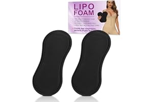 JNATER Lipo Foam Lateral Protectors - Women Lipo Side Foam Pads, Lipo Foams Post Surgery, Abdominal Compression Lipo Board for Tummy Tuck & Liposuction Post Surgery Recovery (2Pcs, Black)