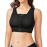 BRABIC Front Closure Post Surgical Compression Everyday Bra for Women Mastectomy with Removable Breast Support Band