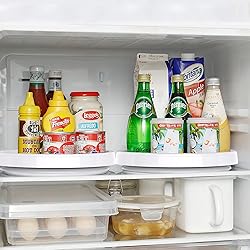 Pretireno Lazy Susan Organizer 4 Pack, Non-Skid