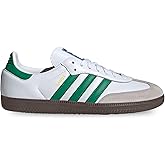 adidas Samba OG Men's Sneakers, Cloud White/Green/Supplier Colour, Size 5.5
