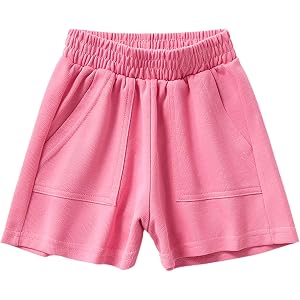 Girls Sports Shorts Kids Summer Athletic Pants School Baggy Casual Trendy Pants Outdoor Comfort Lightweight Breathable