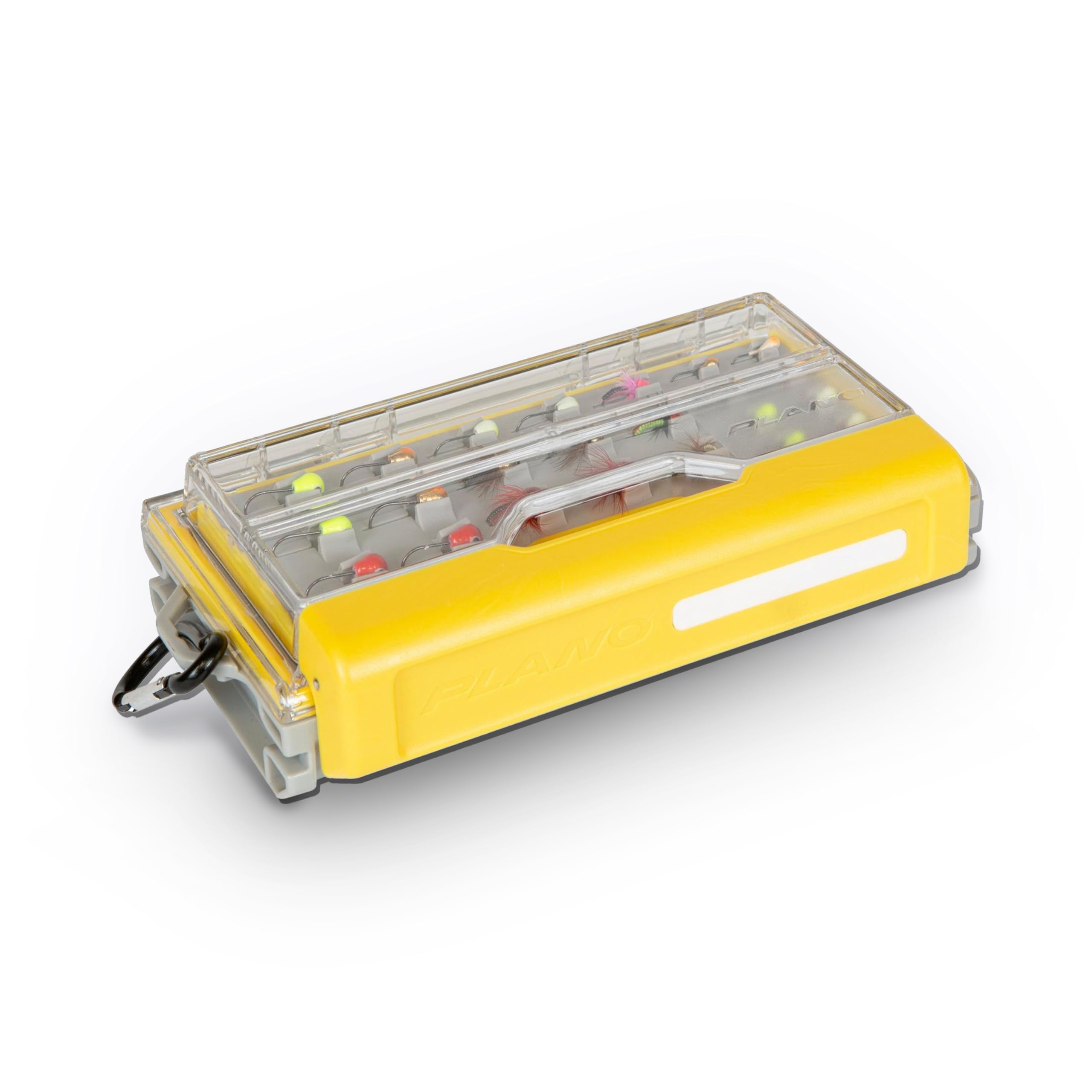 PLANO EDGE - MICRO Jig Box,Waterproof fly fishing tackle box with magnetic base, Fly Organizer boxes w Rust Protection, Heavy duty organisation boxes for, Mirco jigs