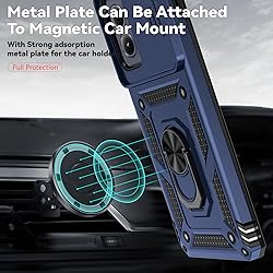 for Motorola Edge 2024 Case with Slide Camera Cover