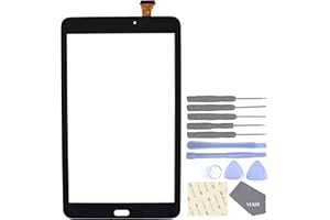 VEKIR Touch Repair Glass Screen for Samsung Galaxy Tab E 8.0 T377 SM-T377 T377A T377V T377P T377T(Black)