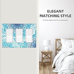 Tewujay Decorative Covers Wall Plate Blue Vintage