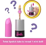 Barbie Mini BarbieLand 5-Pack Fashionistas Dolls 1.5 inch Lipstick Tubes JBD26 view 5