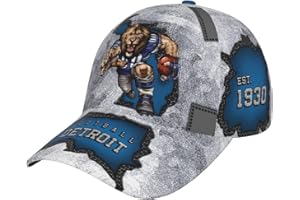 YAJIXAZ Classic City Silhouette Baseball Cap 3D Print Joinery Adjustable Snapback Hat Game Day for Men Women Fans Gift