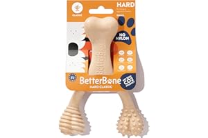 BetterBone - All-Natural, Nylon-Free Dog Chew Toys - Hard Density - Ideal for Strong to Aggressive Chewers - Non-Toxic, Promotes Dental Health, Splinter-Resistant, Sustainably Made