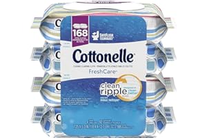 Cottonelle Fresh Care Flushable Cleansing Cloths, 42 Sheets, Count of 4 (packaging may vary)