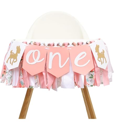 Waldtier-Banner 'Isn't She Onederful' Mit Hirschmotiv – Partydeko Für Den 1. Geburtstag Von Mädchen