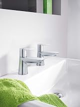 GROHE BauEdge XS Pillar Tap 2042100 BauLoop Basin Tap Chrome view 3
