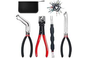 VIOXIA Electrical Disconnect Pliers Set – Automotive Electrical Tools & Connector Removal Tool Kit with Hose Clamp Pliers, Wire Terminal Separator, and Car Plug Connector