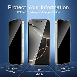 NEW'C 3 Pack Privacy Screen Protector for iPhone 16