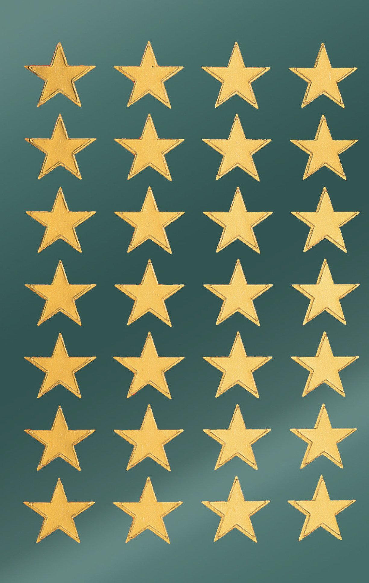 AVERY Zweckform 52800 52800 Christmas Stars Gold Stickers Made in Germany Self-Adhesive Christmas Decoration for Cards Gifts Bags 2 Sheets / 28 Star Stickers