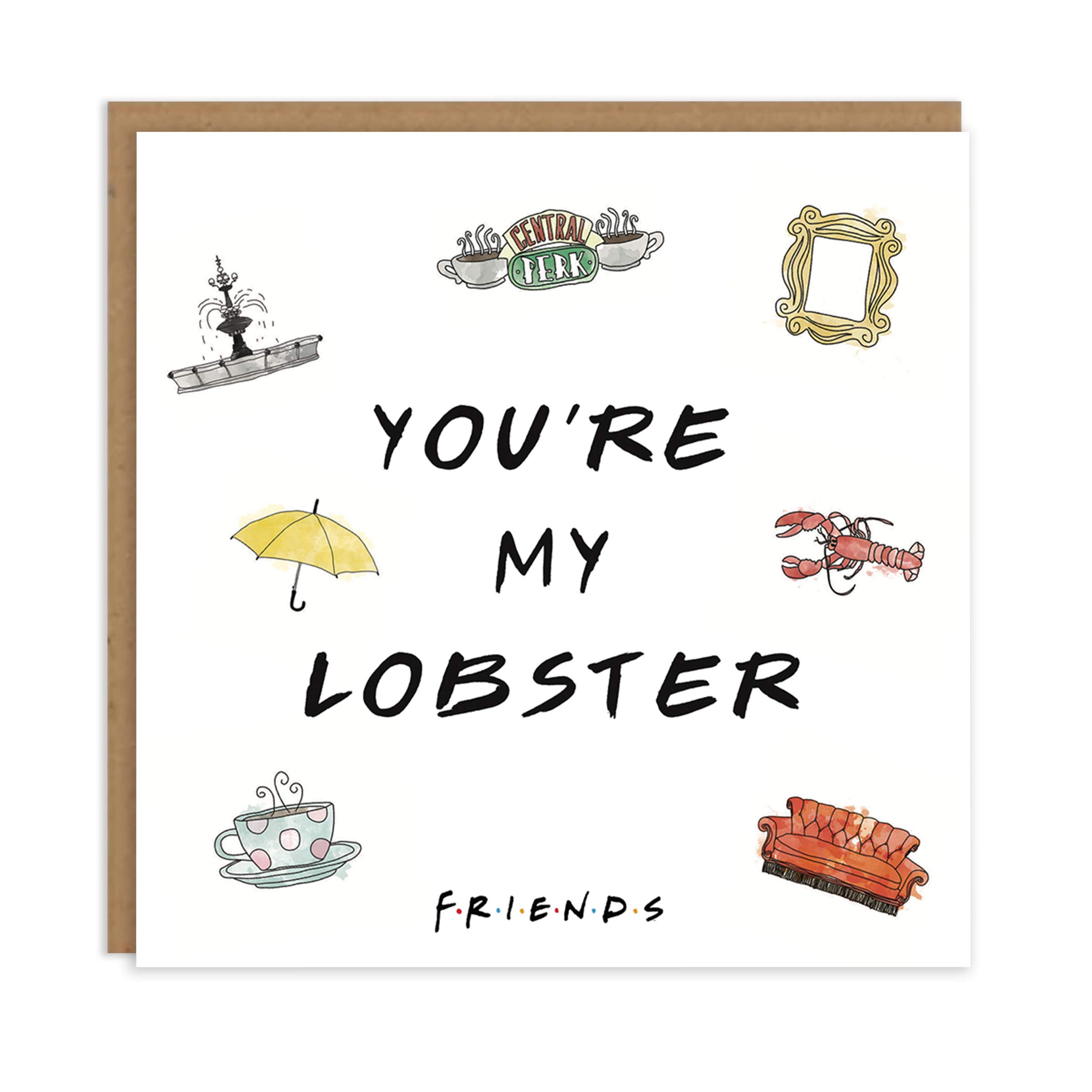 Cardology - Anniversary Card For Her | Valentines Day Cards For Girlfriend or Wife | Friends TV Show Cards | Officially Licensed (You're My Lobster)
